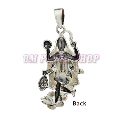 Maa Kali Pendant in Pure Sterling Silver Hindu Goddess Idol Locket Durga - Picture 3 of 4