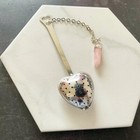 ROSE QUARTZ POINT HEART TEA INFUSER