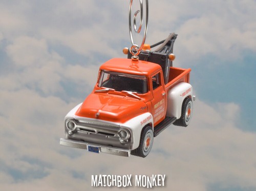 Estilo Vintage Servicio Garaje 1956 Ford F-100 Camioneta Grúa Navidad Decoración - Imagen 3 de 11