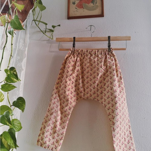 Handmade Floral Kids Pants sz. 4T