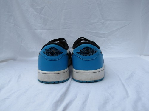 NIKE AIR JORDAN 1 LOW OG UNC Men’s 9.5 White Black Powder Blue CZ0790-104 - Picture 5 of 8