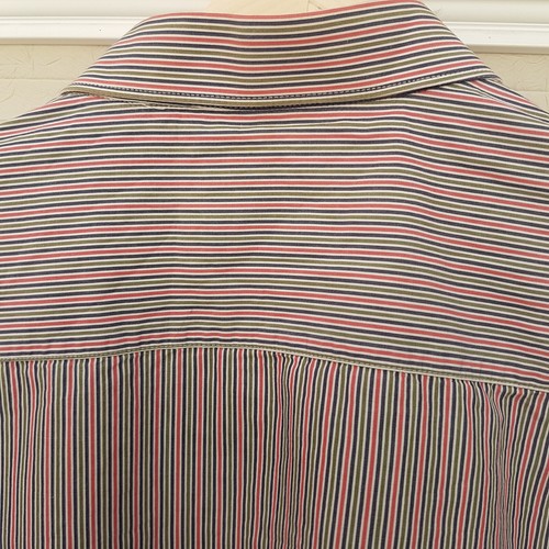 Men's Innes Cole Shirt Striped Blue Grey Pink White Size XL Excellent Condition - Picture 5 of 7