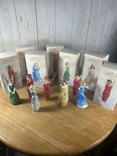 Lot Of 7 Hallmark Keepsake Ornament 2005 JOYFUL TIDINGS ANGELS Christmas in box - Picture 7 of 9