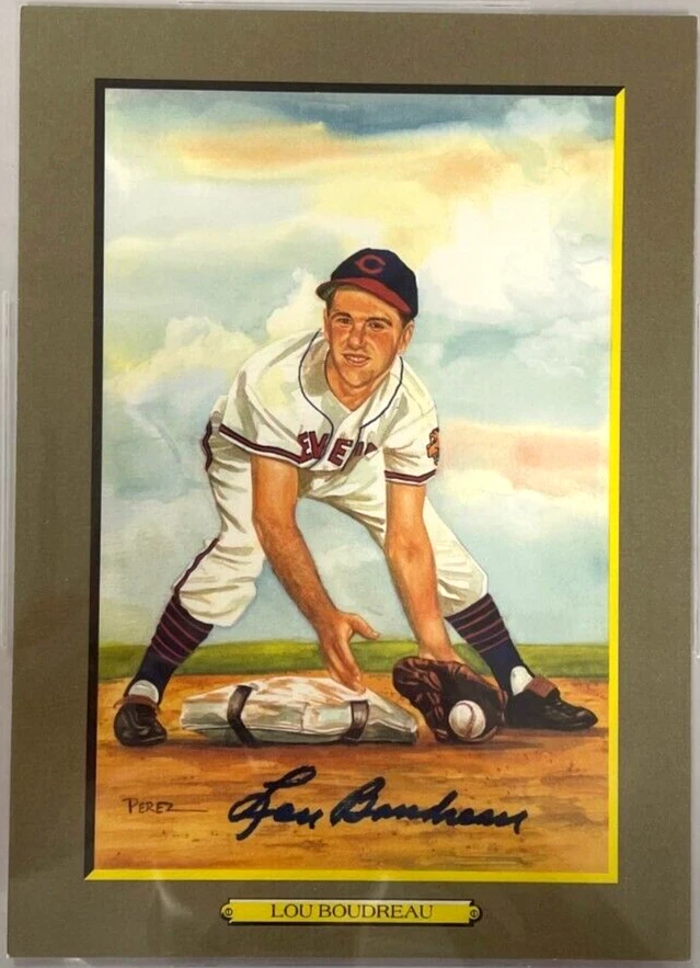 Lou Boudreau Signed Perez-Steele Great Moments Beckett Slabbed HOF Indians - Image 2 of 3