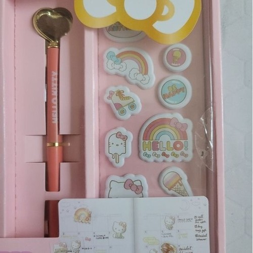 NEU Hello Kitty Personalisierter Planer Leere Daten Stift Aufkleber Schreibwaren Buch - Bild 3 von 7
