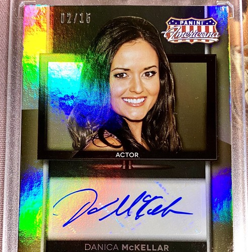 DANICA McKELLAR WINNIE COOPER 2015 PANINI AMERICANA GOLD FOIL AUTO RARE SSP /15 - Bild 4 von 4