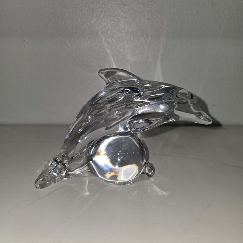 GALWAY IRISH CRYSTAL JUMPING DOLPHIN - Picture 3 of 4