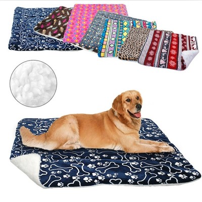 Warm Dog Mat Blanket Large Pet Bed Mattress Pillow Kennel Dog
