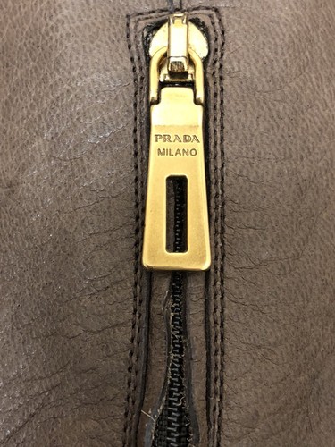 Prada Brown Tall Leather Boots - Picture 8 of 11