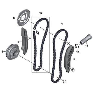 Timing Chain Kit 11318506652 For BMW X1 X3 X5 E60 E61 E81