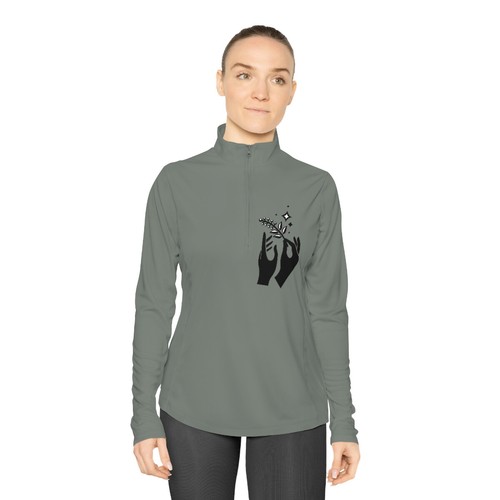 Ladies Quarter-Zip Pullover - 第 1/13 張圖片