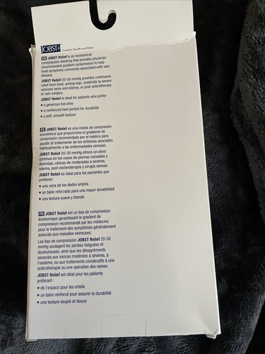 Medias de compresión JOBST Relief 20-30 mmHg, hasta la rodilla, punta cerrada - Imagen 5 de 6