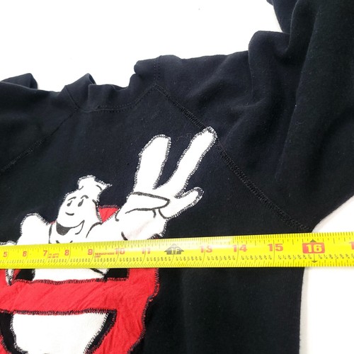 Vintage Ghostbusters Kids Sweater Columbia Black Boys Large 80s READ - Picture 5 of 8