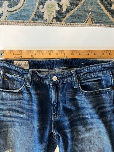 POLO RALPH LAUREN SLIM BOYFRIEND JEANS MUJER TALLA 28X26 AZUL - Imagen 14 de 17