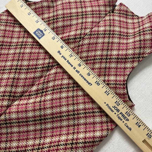 Talbots Vestito Bambino Bambina 7 Maglione Tweed Rosa Marrone Girovita - Foto 11 di 15