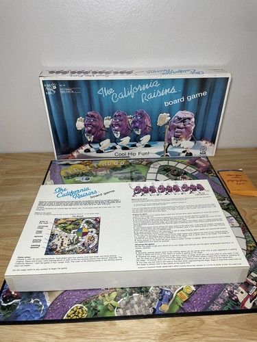 THE CALIFORNIA RAISINS Vintage BOARD GAME 1987 Decipher COLLECTIBLE With Pieces! - Picture 5 of 19