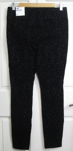 Neu mit Etikett Old Navy schwarz Flock Leopard Stevie Hose Damen M 29x27,5 Hochhaus 131-31342 - Bild 4 von 7