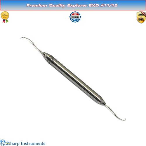EXD 11/12 Dental Explorer Endodontic Oral Hygiene Diagnostic Calculus Remover - Picture 1 of 2