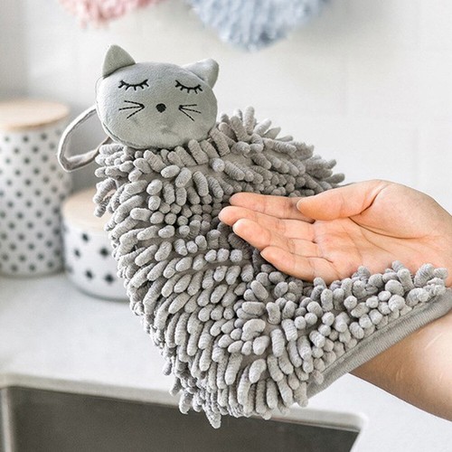 Toalla de mano absorbente bola suave toallas de limpieza a mano engrosadas lindas para baño 1 pieza ~ - Imagen 10 de 18