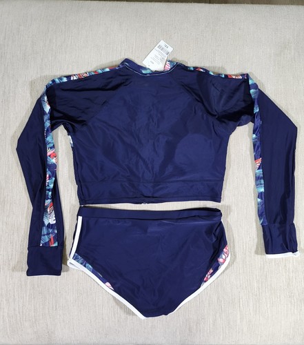 NESY Rash Guard Swimsuit Long SL Two Piece Bathing Suit UV Protection S 2XL NWT - Picture 6 of 13