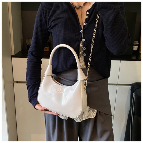 Solid Color Shoulder Bag New Design Underarm Bag Luxury Crossbody Bag Women's - Picture 10 of 17
