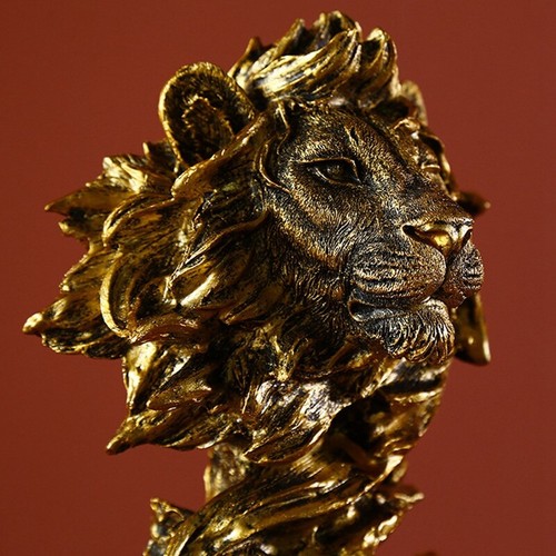 Estatua de LeóN DecoracióN de Oficina ArtesaníA LeóN Fuerte Escultura de Re X5A4 - Imagen 7 de 7