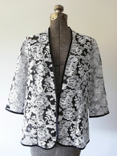 Fella Hamilton Sheer Lace Jacket Size 10