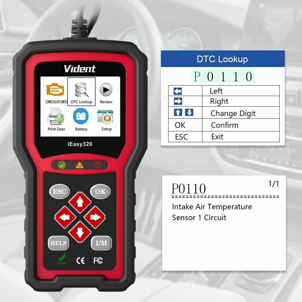 Peugeot 508 Car Diagnostic Code Reader Scanner Tool iEasy320 OBD OBD2 OBDII EOBD Nowe, oryginalne