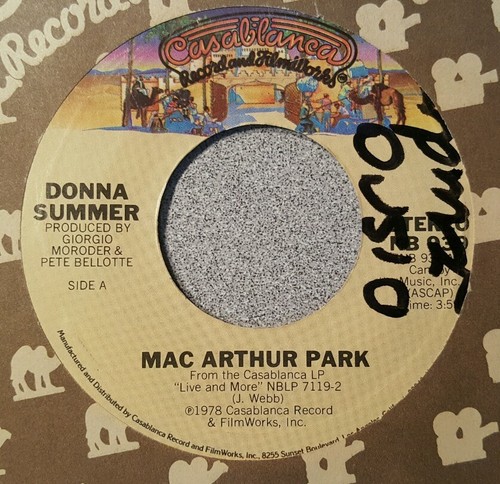 Donna Summer – Mac Arthur Park / Once Upon A Time (VG++) - Picture 2 of 2