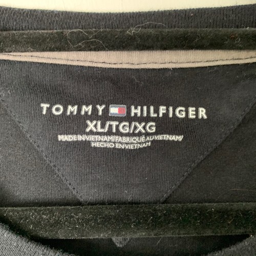 Tommy Hilfiger Camiseta Negra Logo Nueva York Manga Corta Camiseta Talla Para Hombre XL - Imagen 4 de 7
