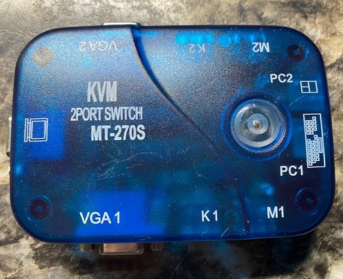 KVM 2 Port Switch MT-270S: VGA 1 & 2, PC 1 & 2, M1 & 2, K 1 & 2 - Bild 3 von 8