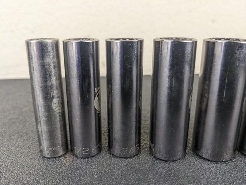 #ax180 Armstrong Tools USA 3/8"-Drive SAE 6pc Deep 12pt Socket Set GMTK - Picture 11 of 18