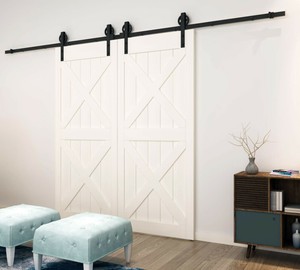 Diyhd Industrial Big Spoke Wheel Double Bi Parting Sliding Barn