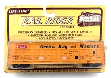 HO Scale Life-Like Green Bay & Western Box Car Item #8462 in Sealed Package