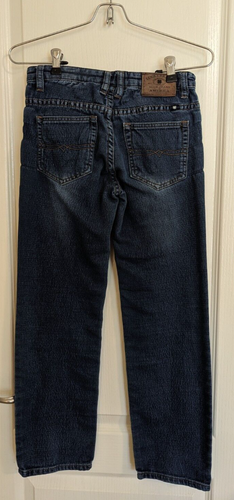 Lucky Brand Boys Billy Straight Blue Denim Jeans Size 12 Adjustable Waist - Picture 22 of 22