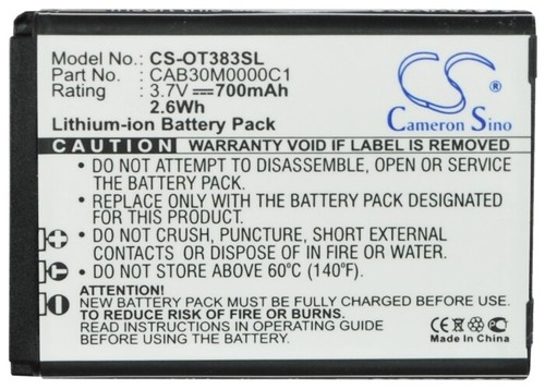 Li-ion Battery for Alcatel One Touch 106 One Touch 508 PTT OT-508 OT-508 OT-105 - 第 5/5 張圖片