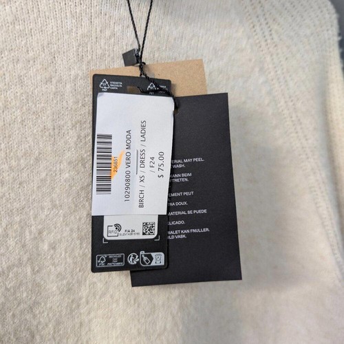 Sweater long sleeve VERO MODA Long cozy sweater with hood, beige, - Bild 5 von 9