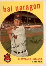 1959 Topps 376 Hal Naragon EX #D350582