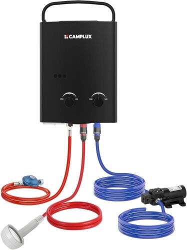 CAMPLUX 5L Gasdurchlauferhitzer mit 4,3L Wasserpumpe LPG Camping Dusche RV Reise - Bild 9 von 11