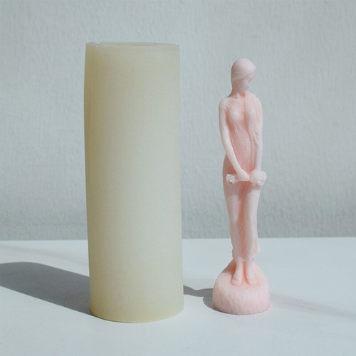 A Slender Girl with Flower Casting Molds for DIY Baking Mold Aromatherapys Mold - Bild 4 von 8
