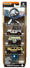 Matchbox Jurassic Transport Trackers 2 5 Pack 1:64 Modellauto Spielzeug Set Kids