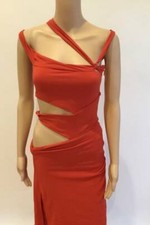 GUCCI BY TOM FORD 2003 SEXY CUTOUT SILK DRESS sz It 38