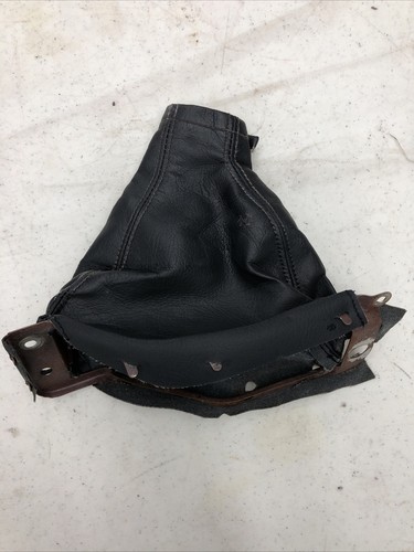 90-96 300ZX Z32 Ebrake Boot Cover OEM Leather Black White Stitch - Picture 2 of 8
