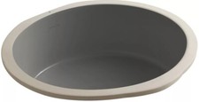 KOHLER Verticyl 15-3/4 in. Round Undermount Bathroom Sink in Thunder Grey