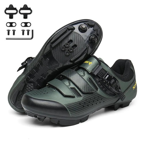 Professional MTB Cycling Shoes with SPD Cleats Road Bike Self-Locking Sneakers - Picture 5 of 27