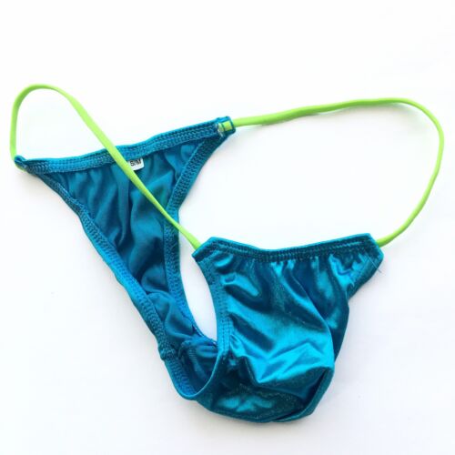 K205Y K205 Mens Micro Bikini String waist shiny satin knit nylon spandex - Picture 9 of 25