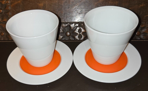 2 x Nescafé Dolce Gusto Keramik Modern Art Deco Stil Tasse & Untertasse - Bild 3 von 6