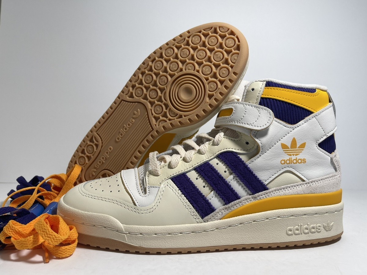 New Adidas Forum 84 High Lakers GX9054 Men's Size 8 US High