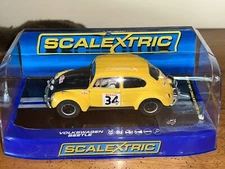 SCALEXTRIC C3412 VOLKSWAGEN BEETLE 1990 MONTE CARLO NEW/UNUSED 1/32 SLOT CAR!
