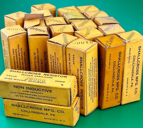 SHALLCROSS 1% WIRE-WOUND RESISTORS NOS ~ Vintage ~ Many Values - Picture 2 of 10